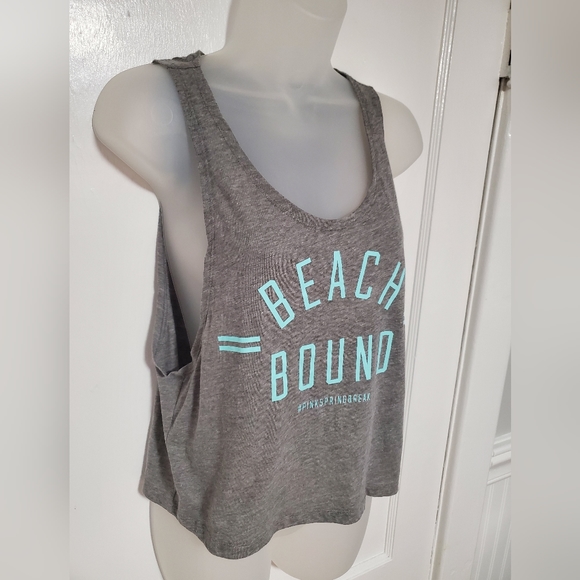 NWT PINK VS cropped beach tank sz xs - Picture 1 of 7